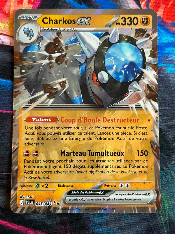 Charkos EX 045/084 ME05 Pokémon FR