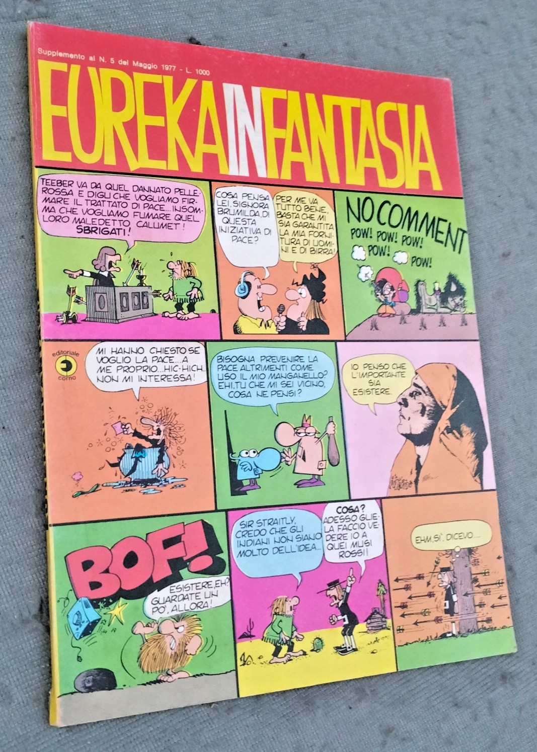 EUREKA  IN FANTASIA -CORNO -36°  SUPPLEMENTO AL N° 5 / 1977- COME NUOVO