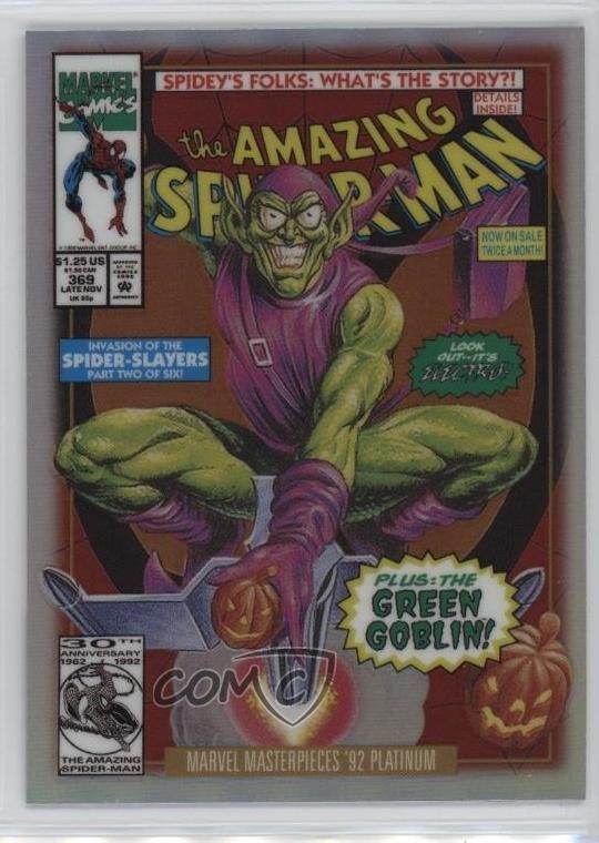 2024 Upper Deck Marvel Masterpieces '92 Variant Cover Rainbow Green Goblin 5d9