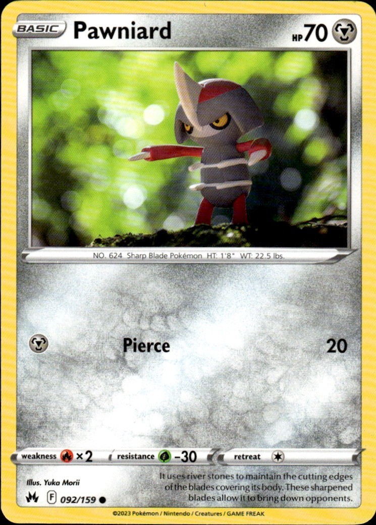 Pawniard 092/159 Corona Zenith C quasi nuovo Yuka Morii Pokemon