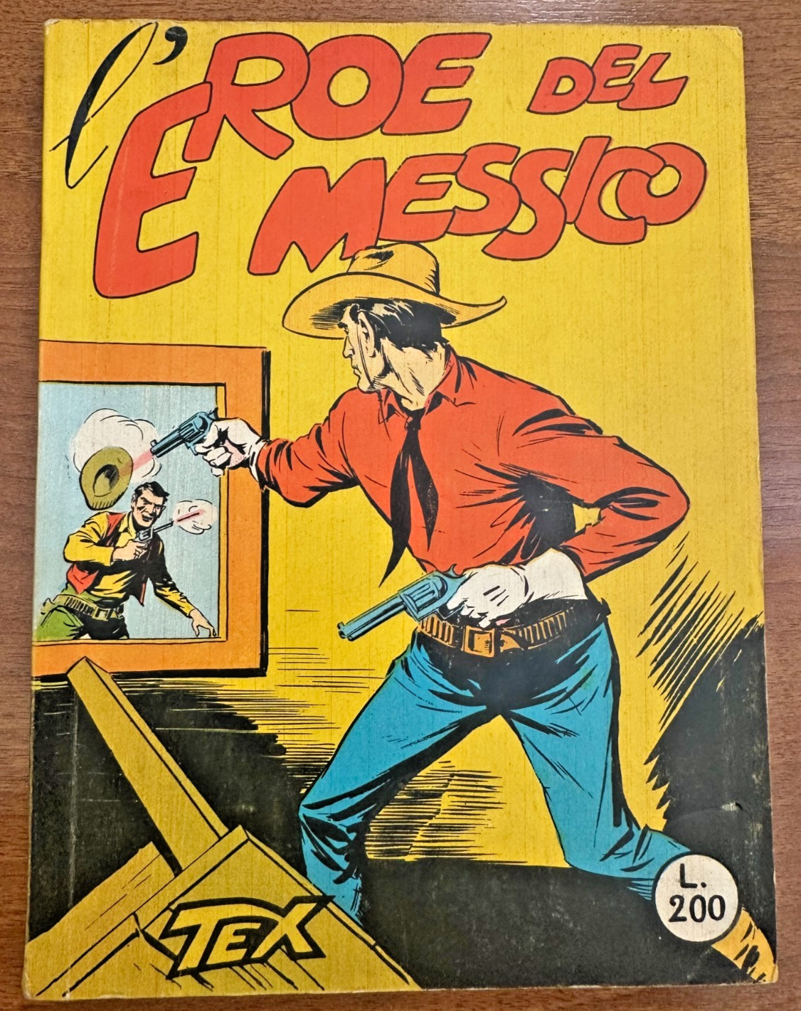 BONELLI TEX N.4 L'EROE DEL MESSICO SPILLATO 478 CENSURATO BELLISSIMO