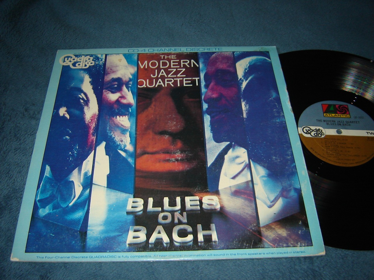 The Modern Jazz Quartet - Blues On Bach LP QUAD Quadradisc Quadraphonic
