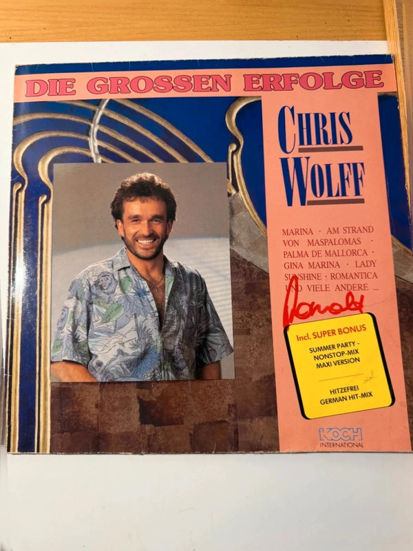 Chris Wolff Die grossen Erfolge vintage Schlager Album