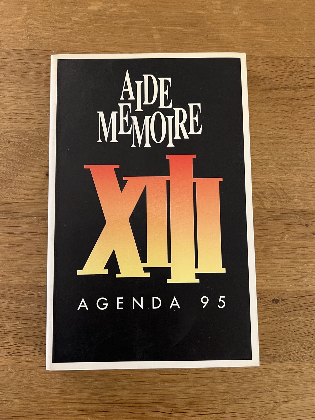XIII Aide-mémoire agenda 1995 édition originale VANCE VAN HAMME DARGAUD bd