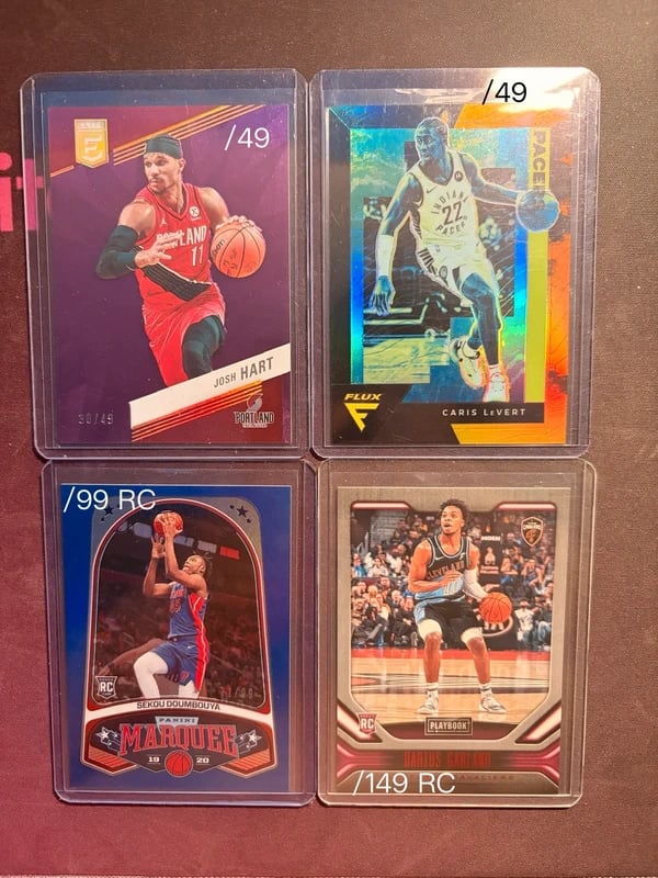 Panini numbered cards lot