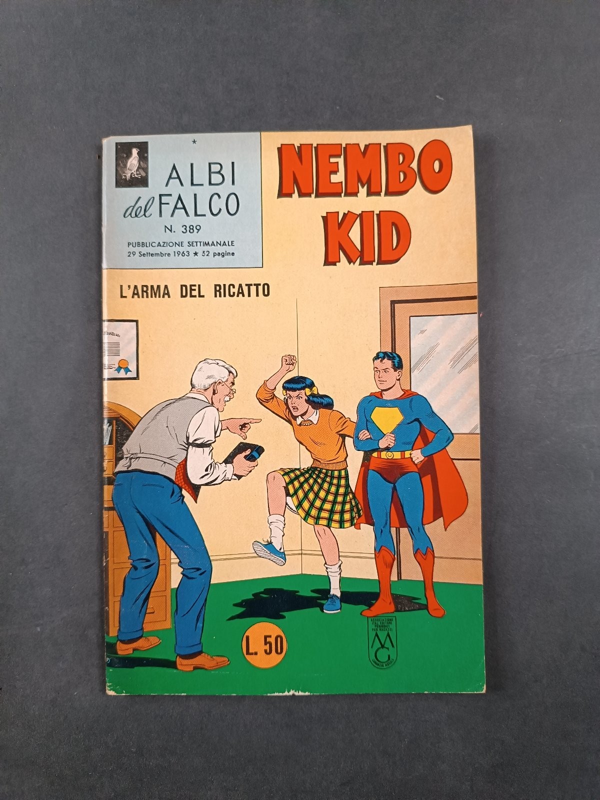 Albi del Falco Nembo Kid n.389 L'Arma del Ricatto Mondadori 1963