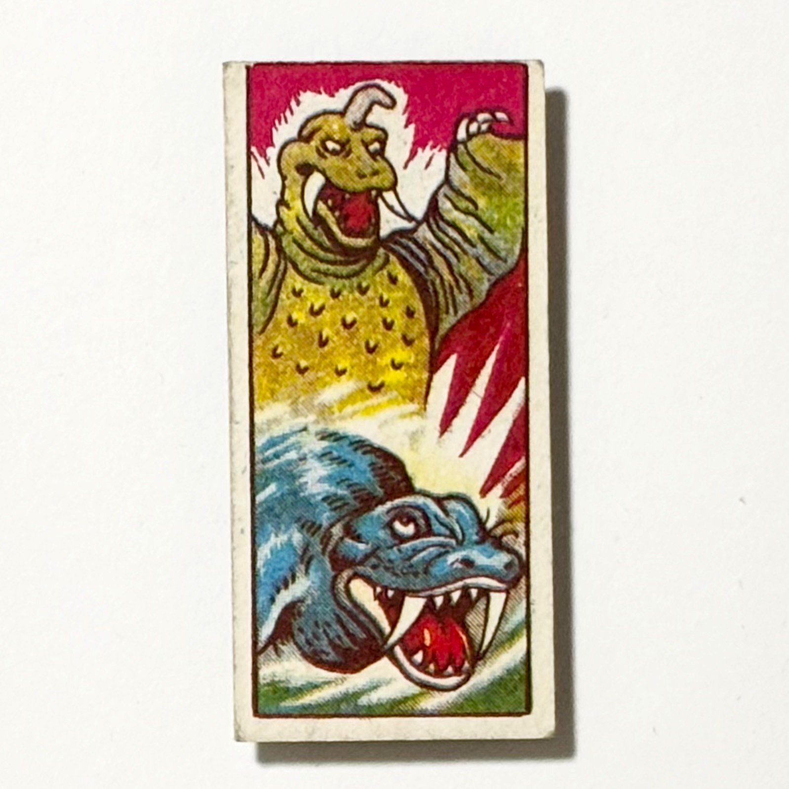 Ultra Q Peguila Todora Vintage Japanese Menko Card Tsuburaya Kaiju Monster Showa