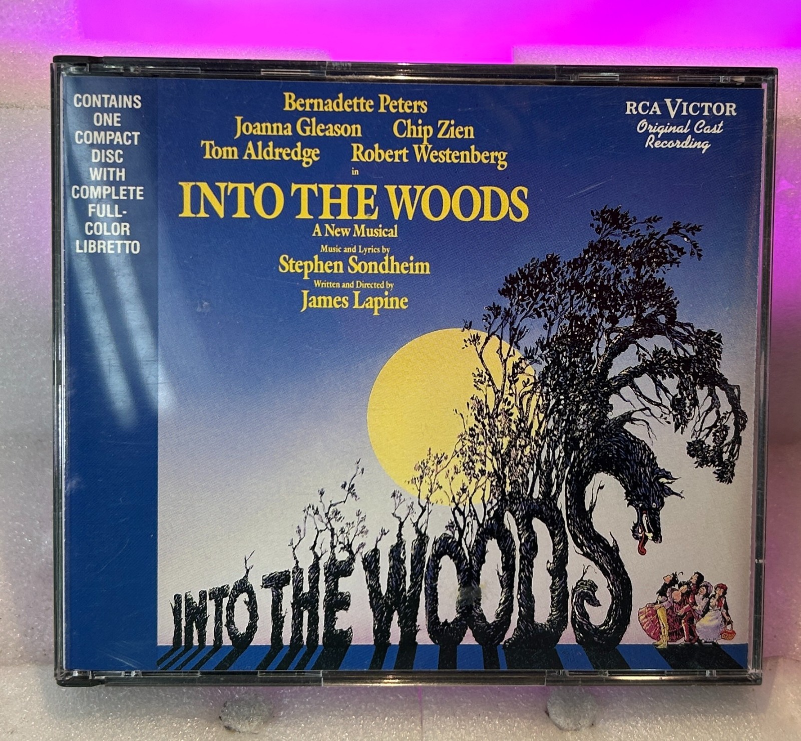 Into the Woods Original Broadway Cast Recording (CD, 1987, BMG) W/ Case, Tested