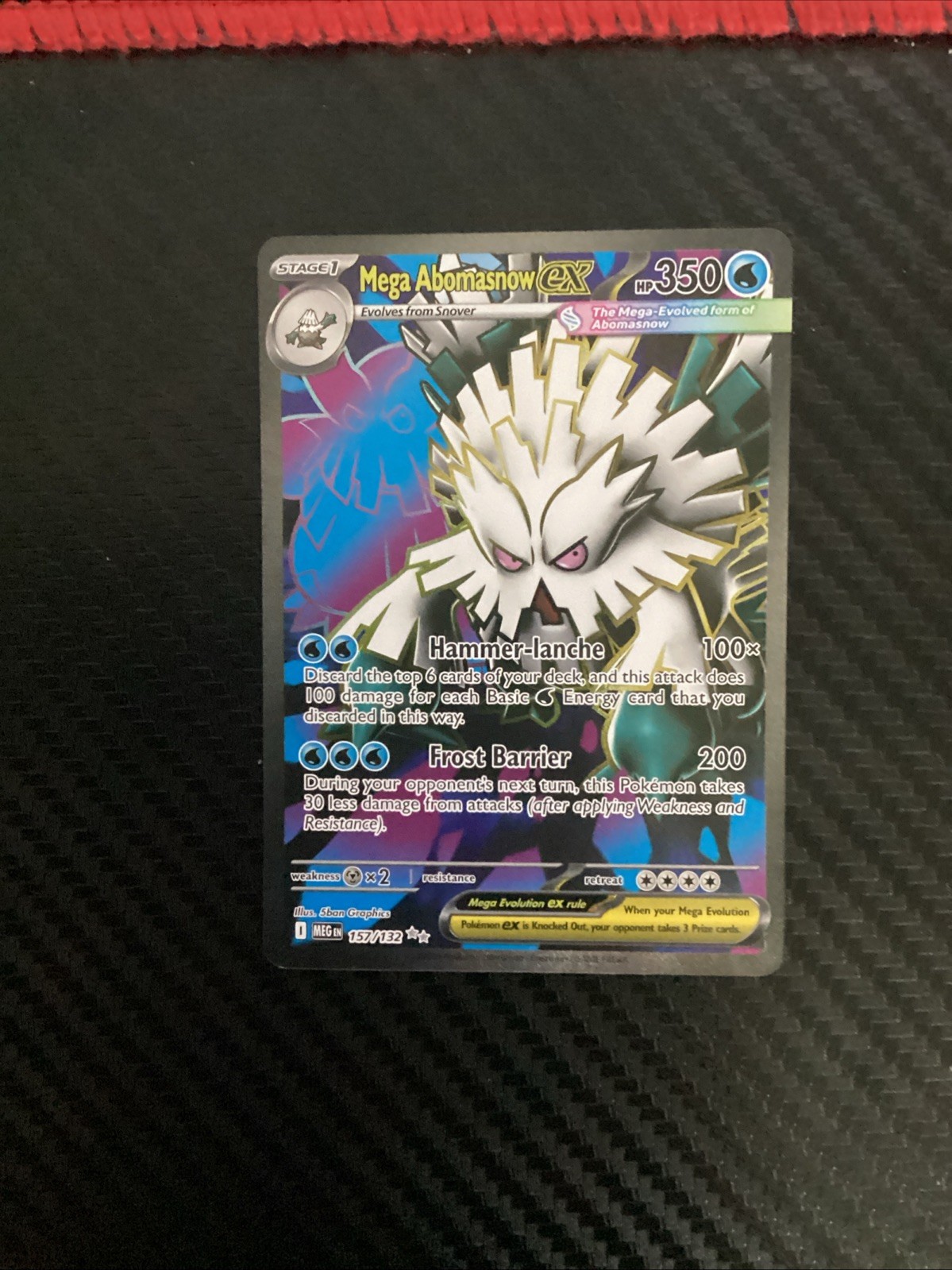 Mega Abomasnow ex 157/132 Mega Evolution Ultra Rare NM