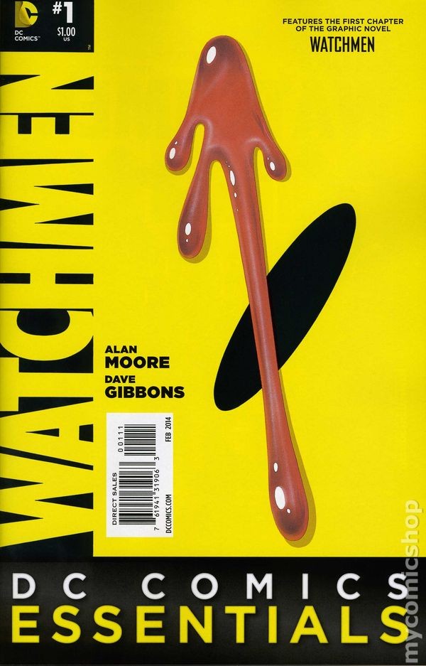 DC Comics Essentials Watchmen #1 VG 2014 immagine stock basso grado