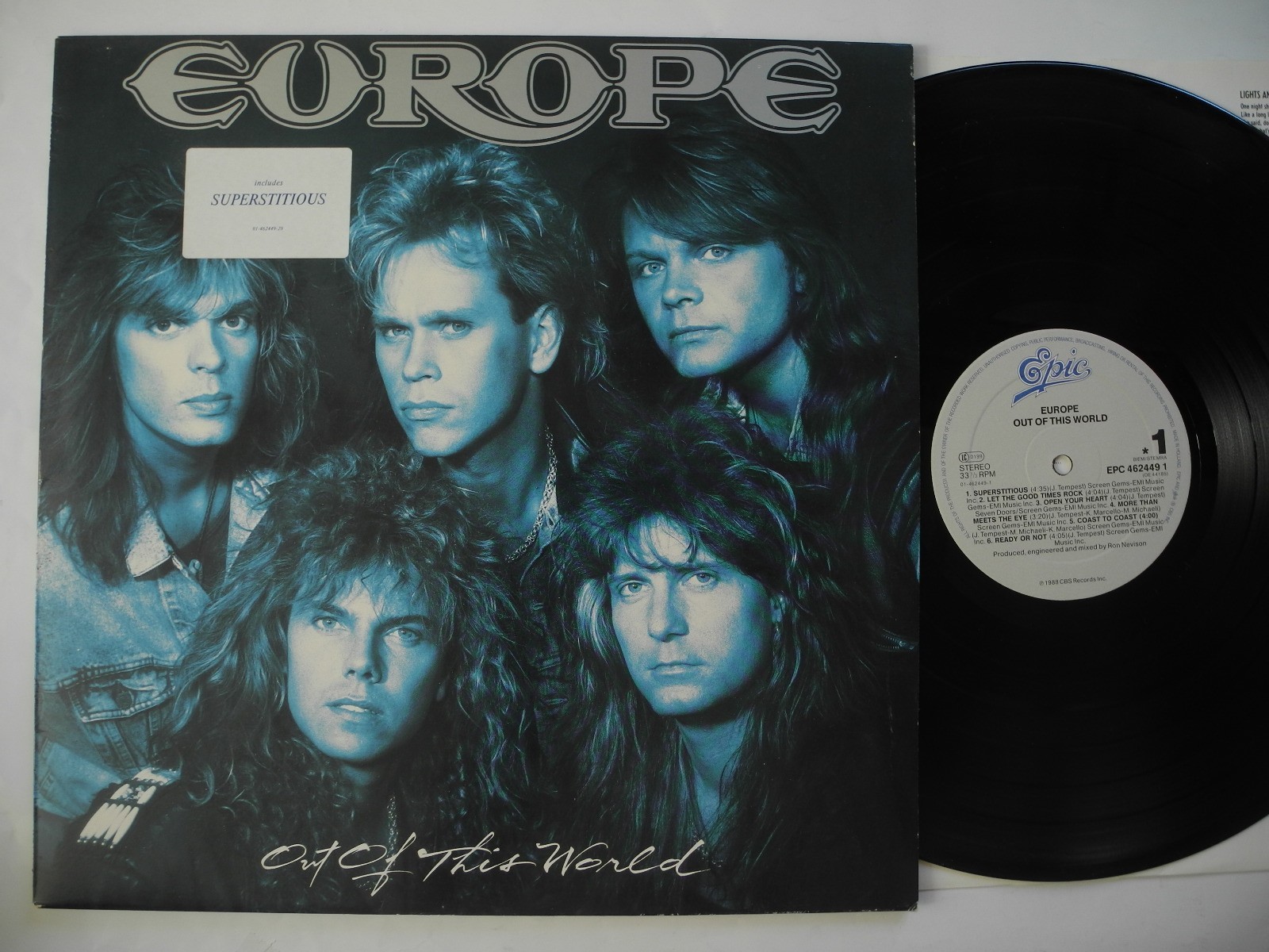 EUROPE Out Of This World LP 1988 Holland Near Mint