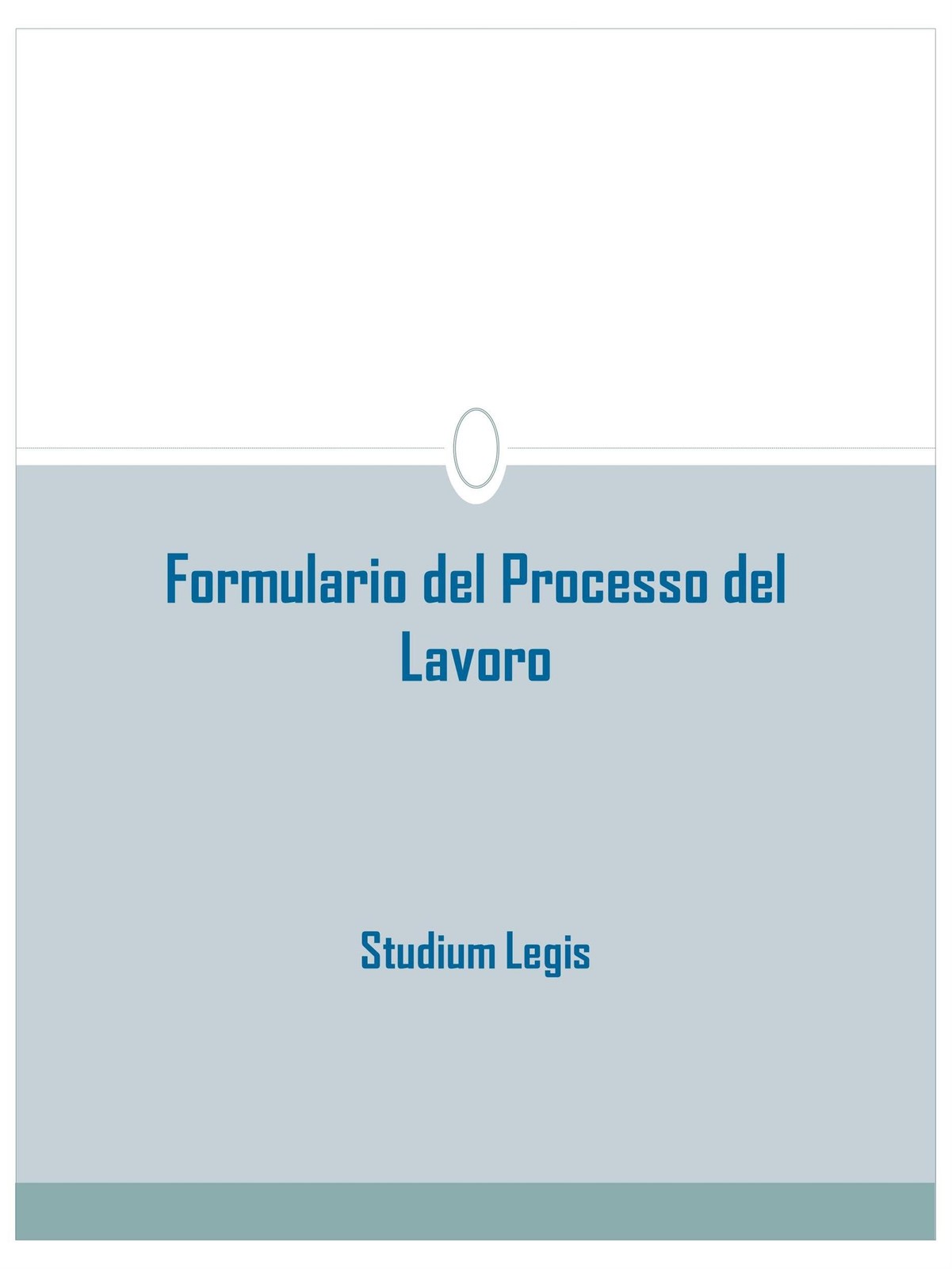Formulario del Processo del Lavoro - Diritto privato