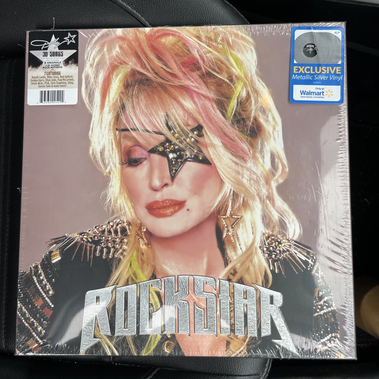 DOLLY PARTON "ROCKSTAR' 4 LP SET ON METALLIC SILVER VINYL BRAND NEW SEALED 