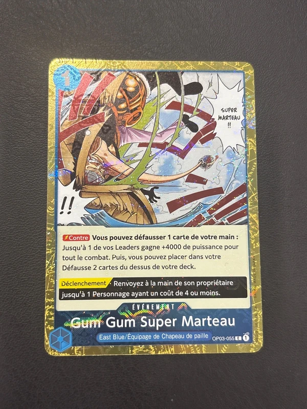 Gum gum super marteau  OP03-055 one piece fR