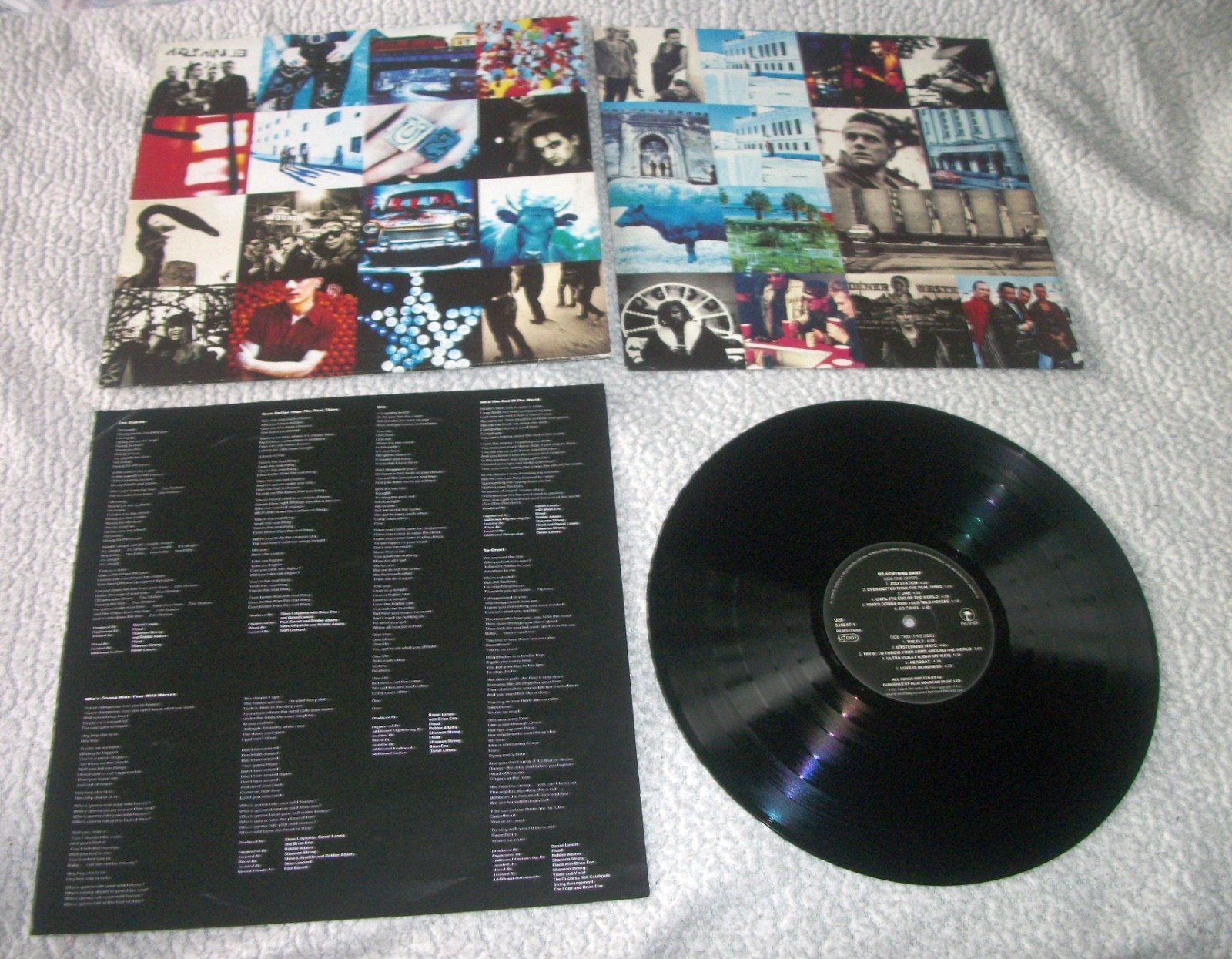 U2 - Achtung Baby 1991 Island Uncensored Cover LP