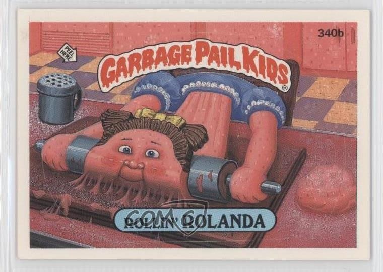 1987 Topps Garbage Pail Kids Series 9 Rollin' Rolanda (two star back) #340b 1s7
