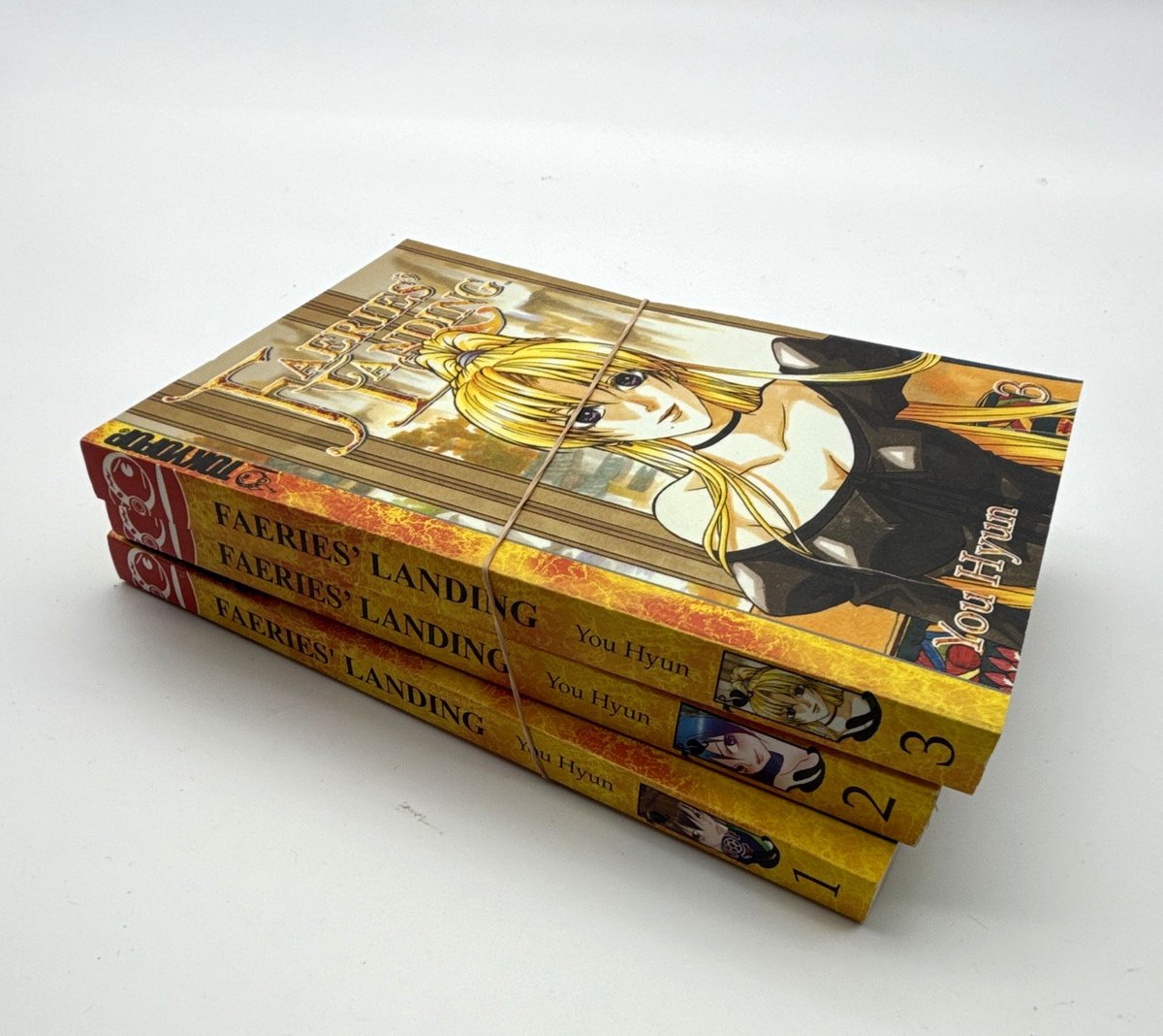 Lotto fumetti tascabile commercio manga You Hyun Faeries' Landing Vol 1-3 You Hyun