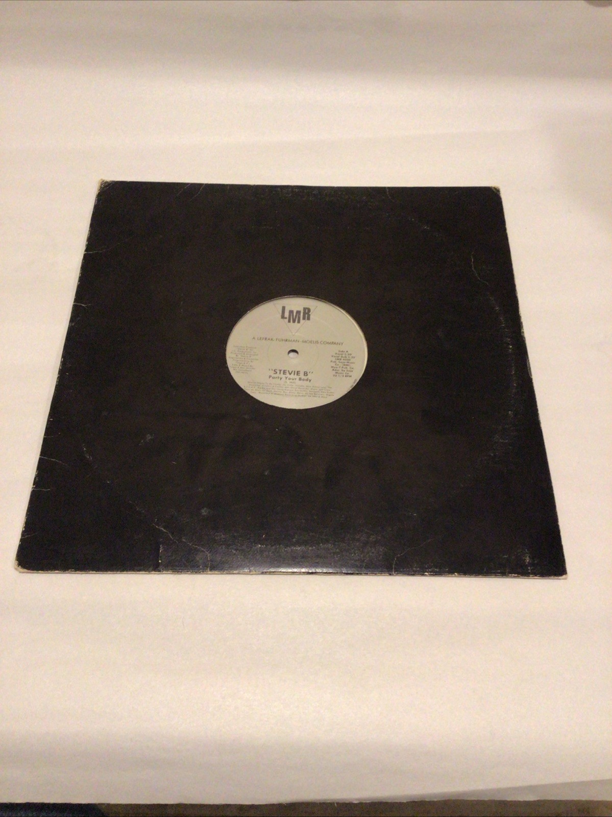 STEVIE B "PARTY YOUR BODY"1987 LMR Records 12” Single- K MR-4000 VG