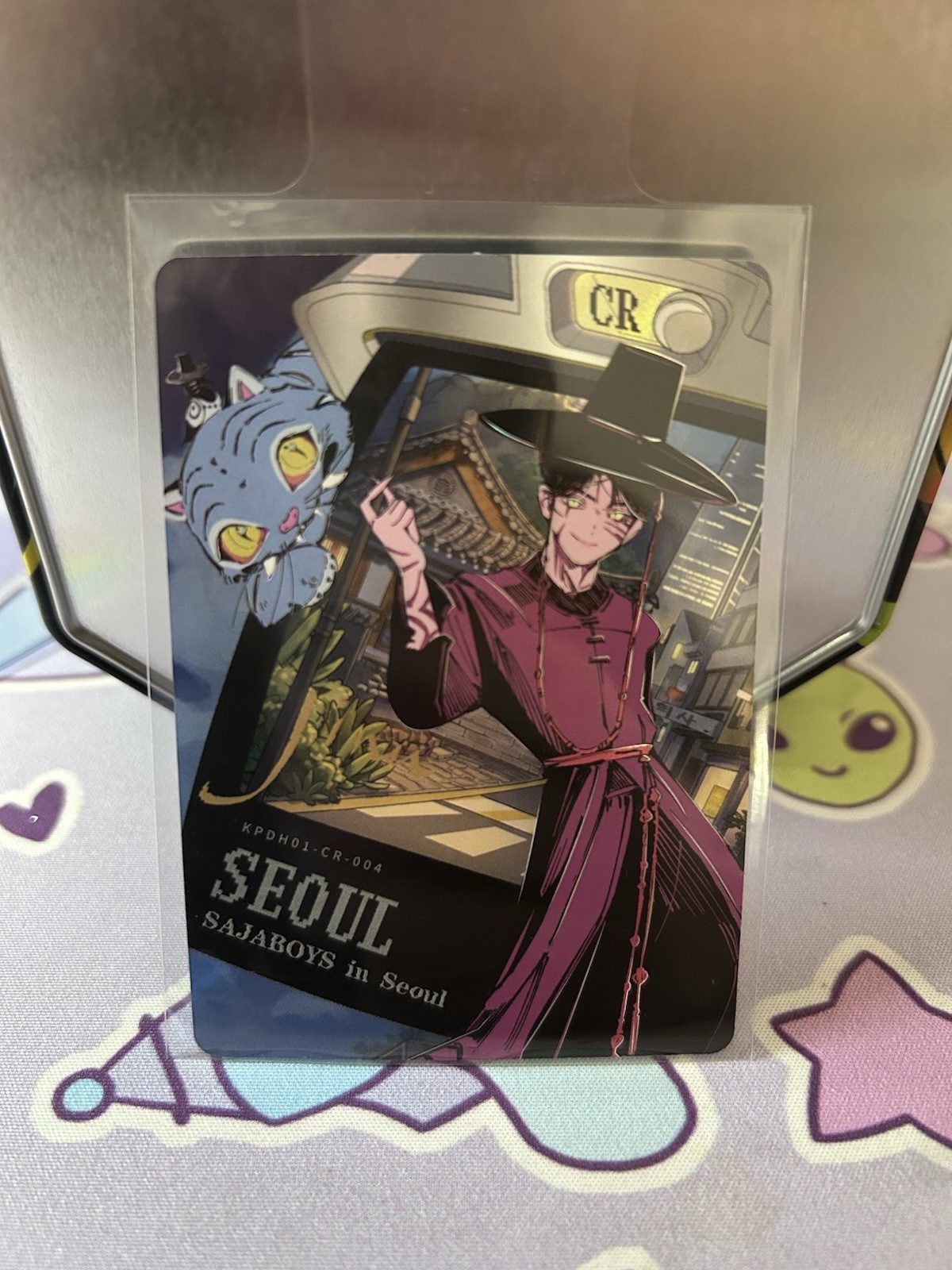 Carta collezionabile Jinu Kayou Kpop Demon Hunters KPDH01-CR-004 Holo Foil