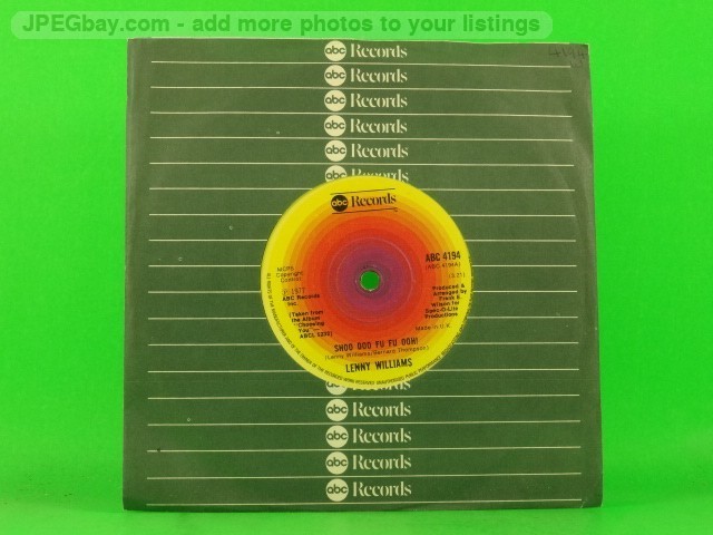 WILLIAMS,LENNY SHOO DOO FU FU OOH! (2) (137) 7" ABC RECORDS