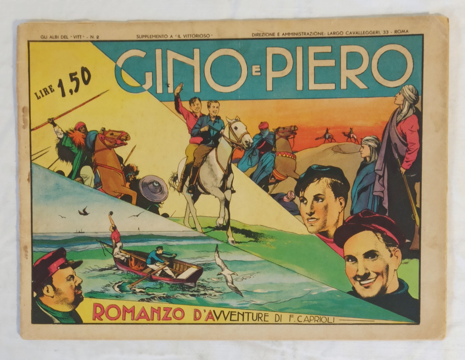 ALBI DEL VITT Prima Serie " Gino e Piero "  n.2  Caprioli 1938 !!!!!!!!