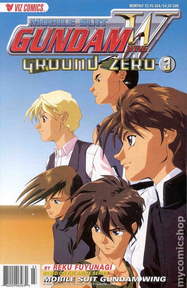 Mobile Suit Gundam Wing Ground Zero #3 VG 2000 immagine stock basso grado
