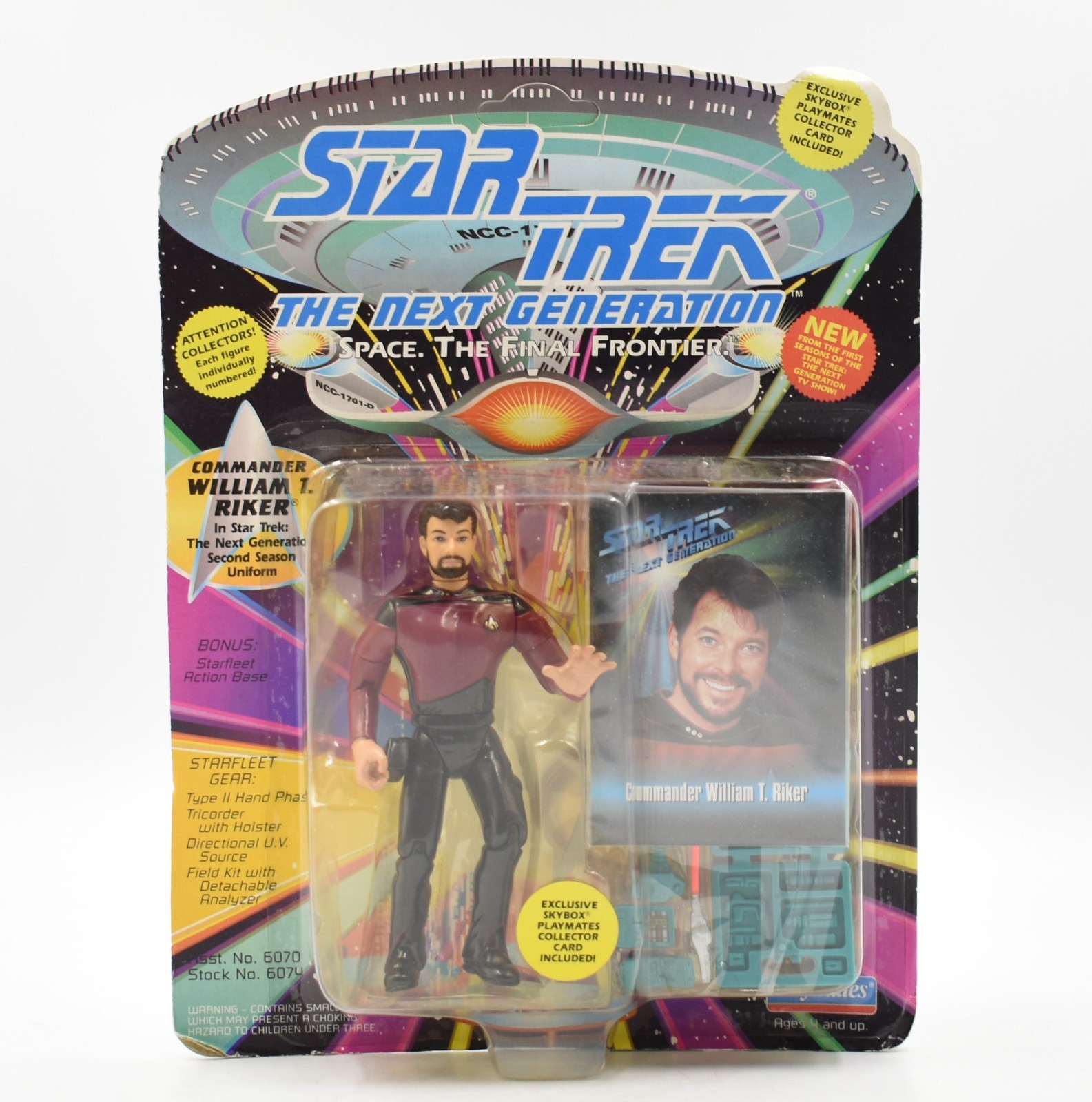 Playmates Star Trek The Next Generation Commander William T. Riker Action Figure
