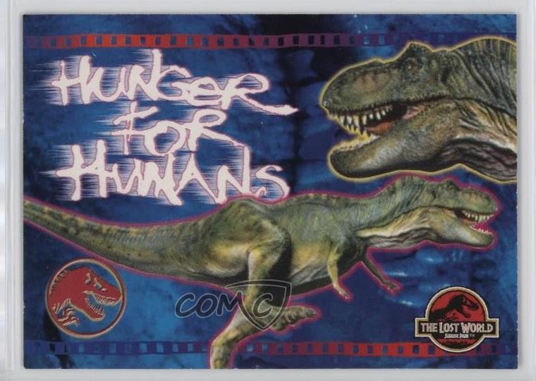 1997 Topps Jurassic Park Il mondo perduto affamato di umani #68 1b9b