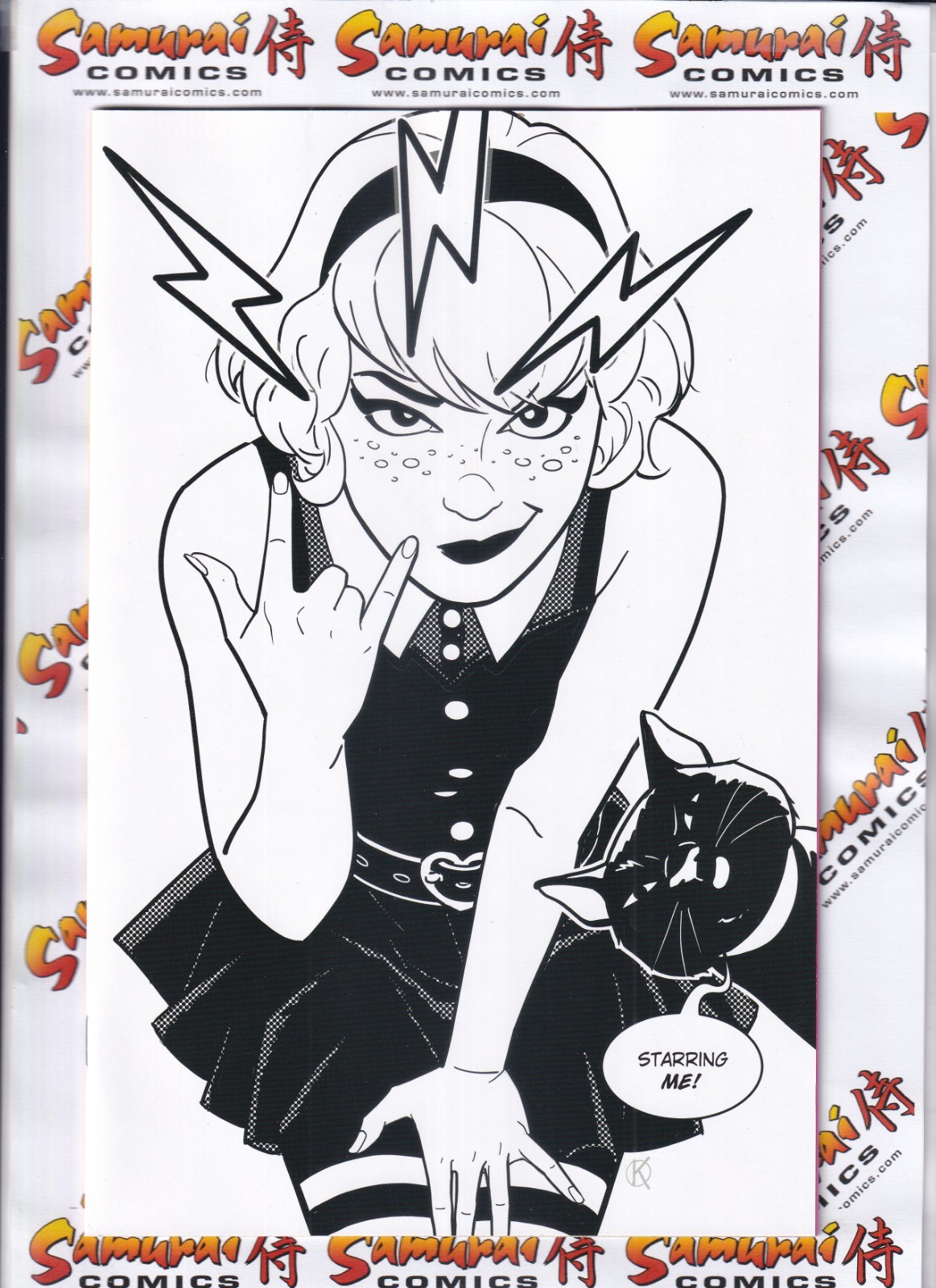 Sabrina The Teenage Witch #1 1:250 Kano variante in bianco e nero scansioni reali!