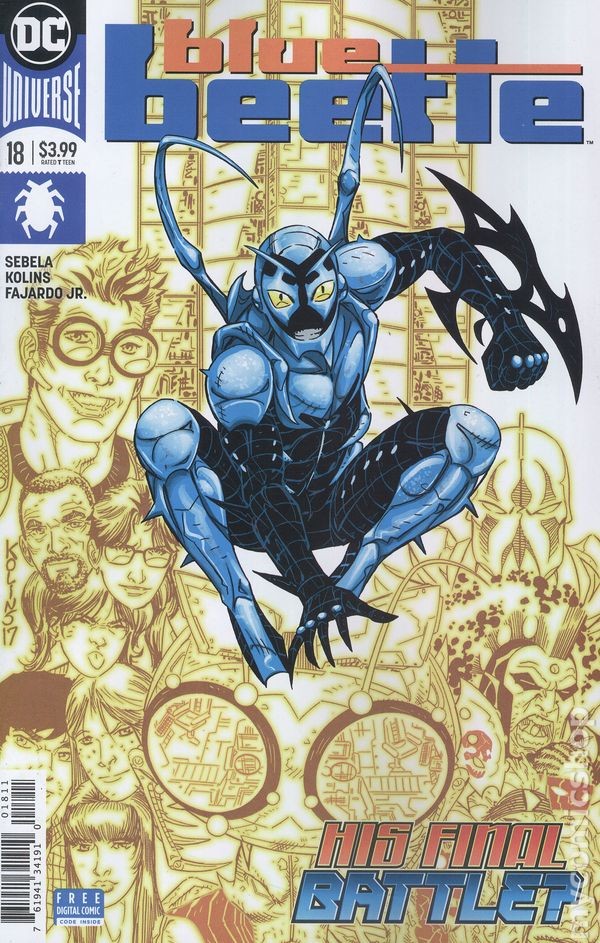 Blue Beetle #18A Kolins NM 2018 Stock Image