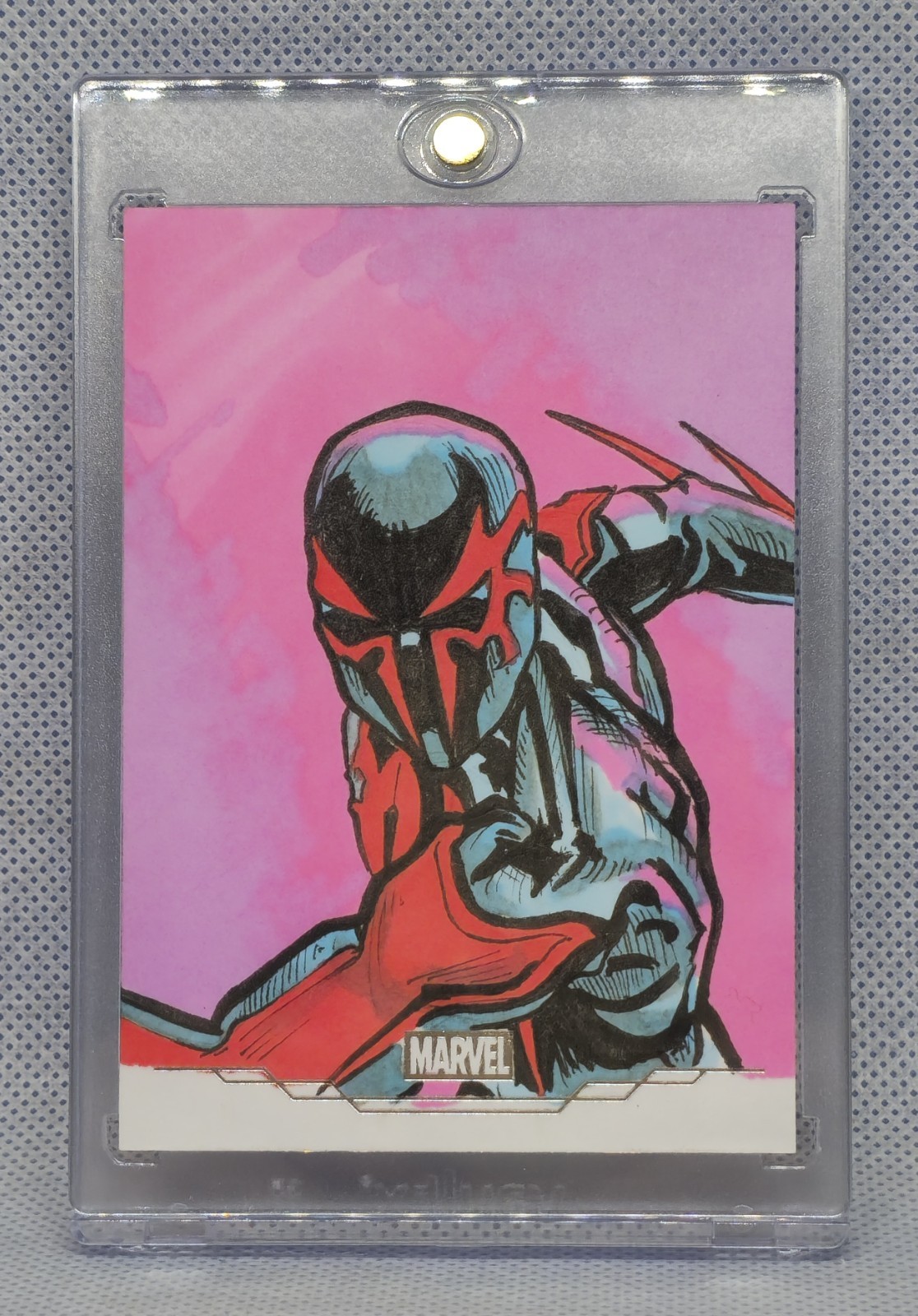 2026 Topps Neon Marvel Spider-Man 2099 Mike Dalzell Original Sketch NM