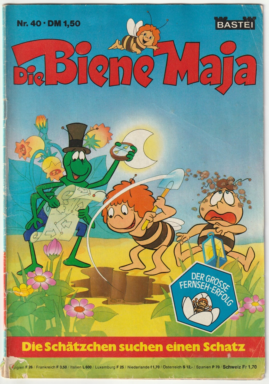 ✪ L'APE MAJA #40 I tesori cercano un..., Bastione 1977 COMICHEFT Z2/2-