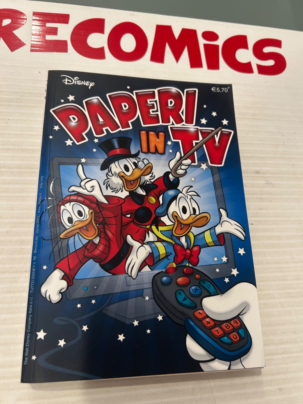 TUTTO DISNEY 58  PAPERI IN TV      APR. 2013   EDICOLA/MAGAZZINO   E11