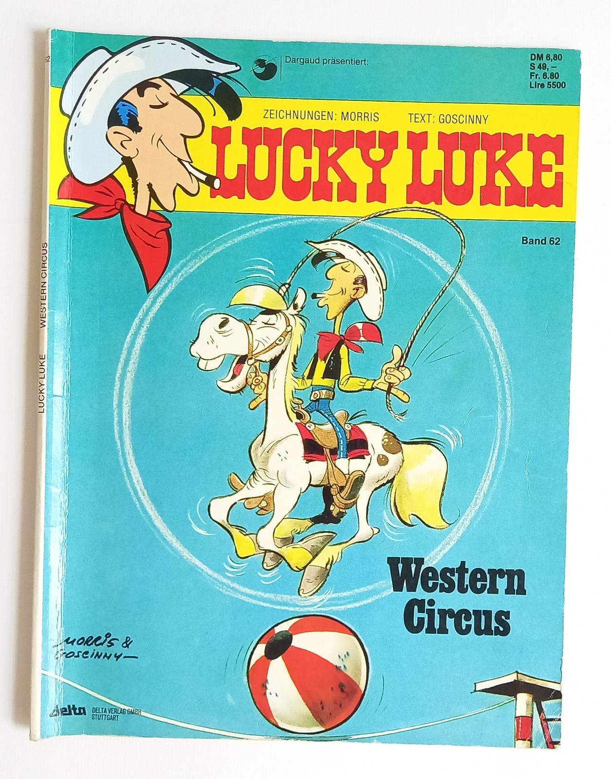 Lucky Luke Band 62 - Western Circus - fumetto - vintage - Morris/Goscinny