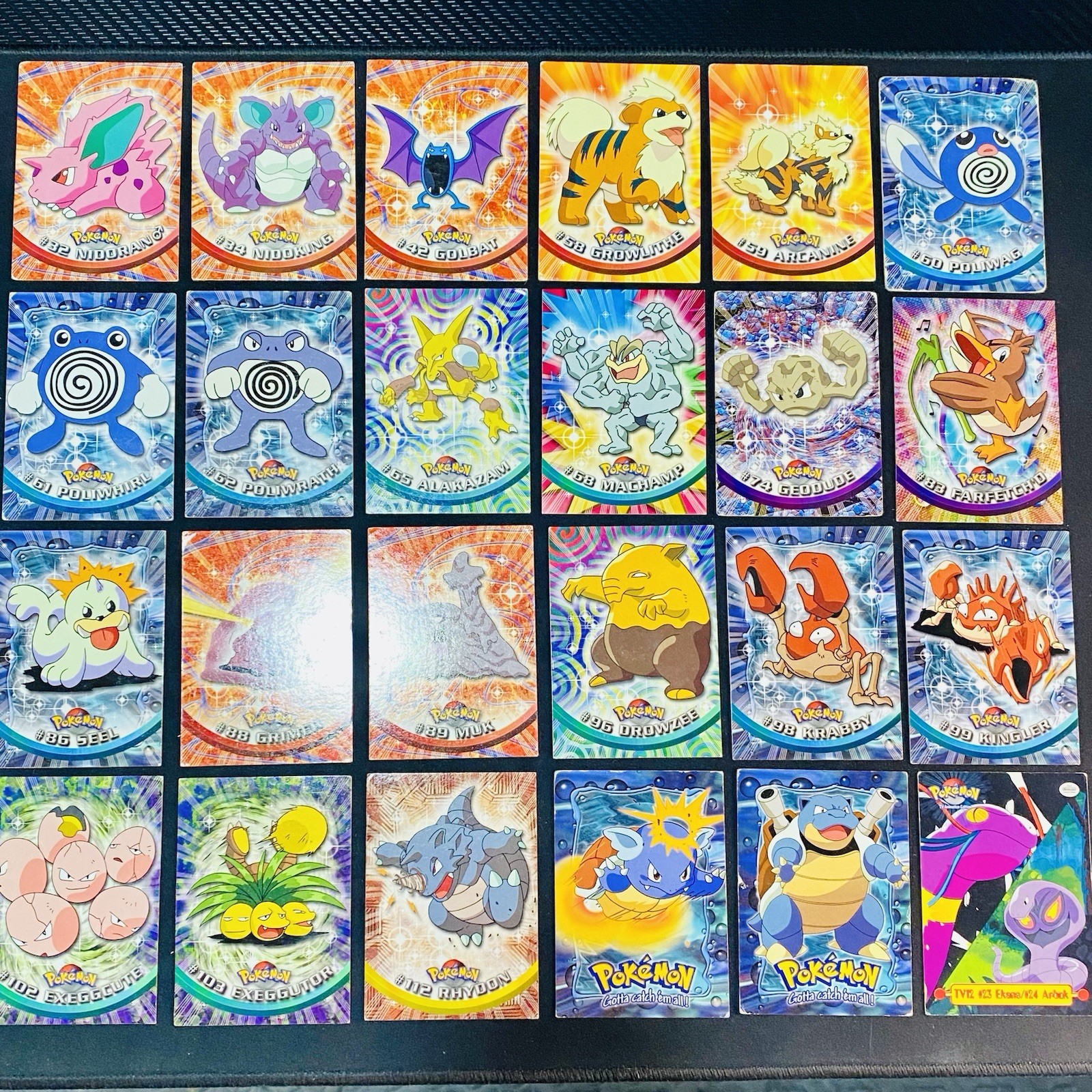 Vintage 20000 Topps Pokemon TV Animation Card Bundle  [Lot of 24] -See Condition