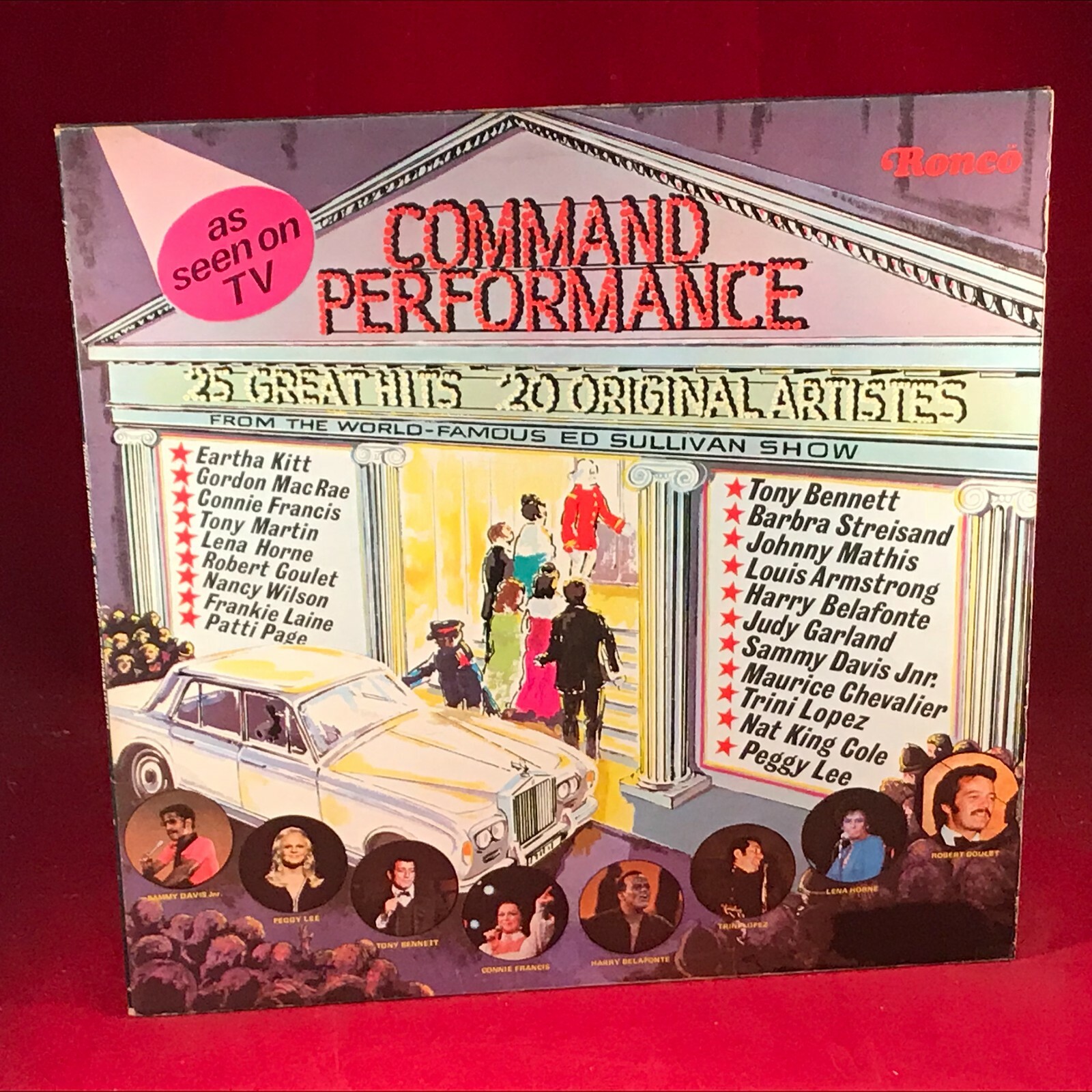 VARIOUS Command Performance 20 Great Hits ED Sullivan 1973 UK Vinyl LP Live A