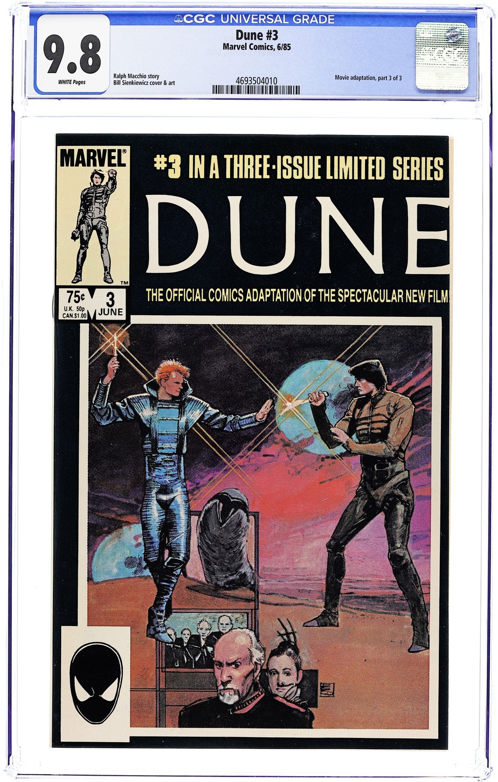 Dune #3 Sienkiewicz CGC 9.8 1985 4693504010