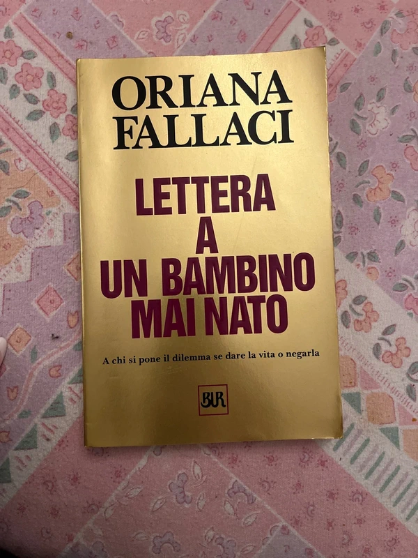 Lettera a un bambino mai nato- libro