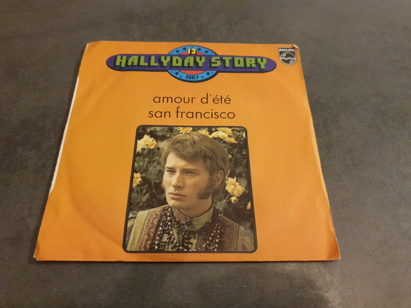 Vinyle 45T Johnny Hallyday story - Vol.13 - Amour d'été - San Francisco - Philips 6009 437
