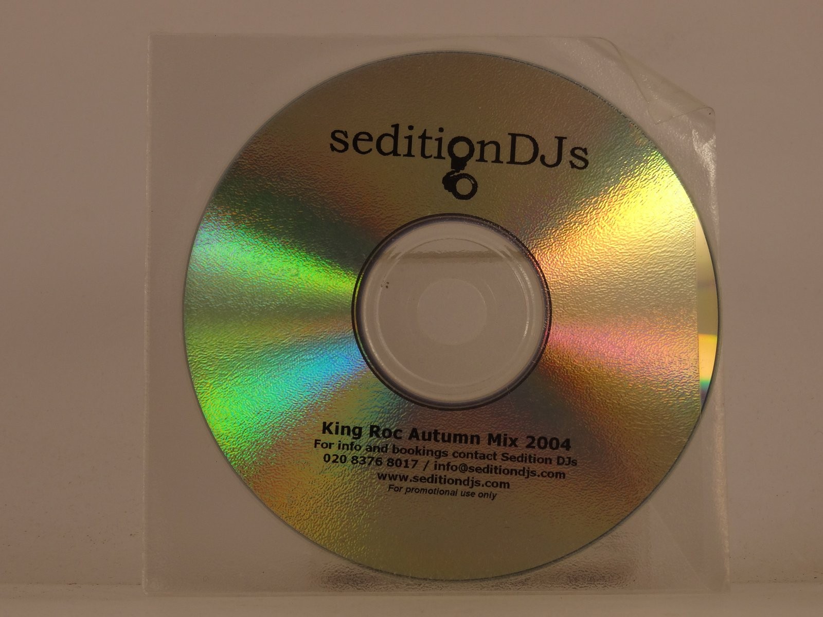 KING ROC KING ROC AUTUMN MIX 2004 (99) Promo CD Album  SEDITION DJS