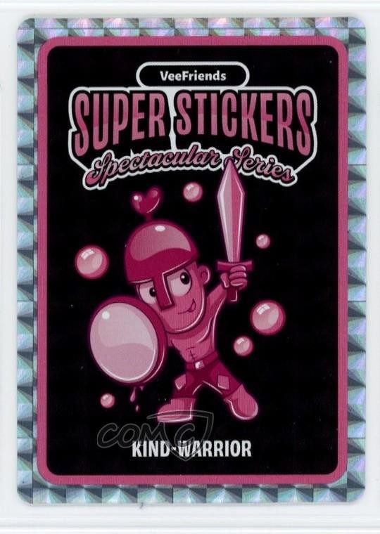 2026 VeeFriends Super Adesivi Serie Spettacolare Bubble Gum Kind-Warrior 0fu2