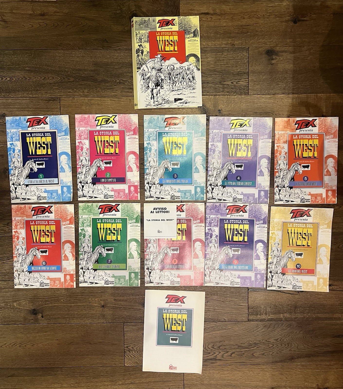Tex presenta LA STORIA DEL WEST 1-10 COMPLETA + Raccoglitore ORIGINALE
