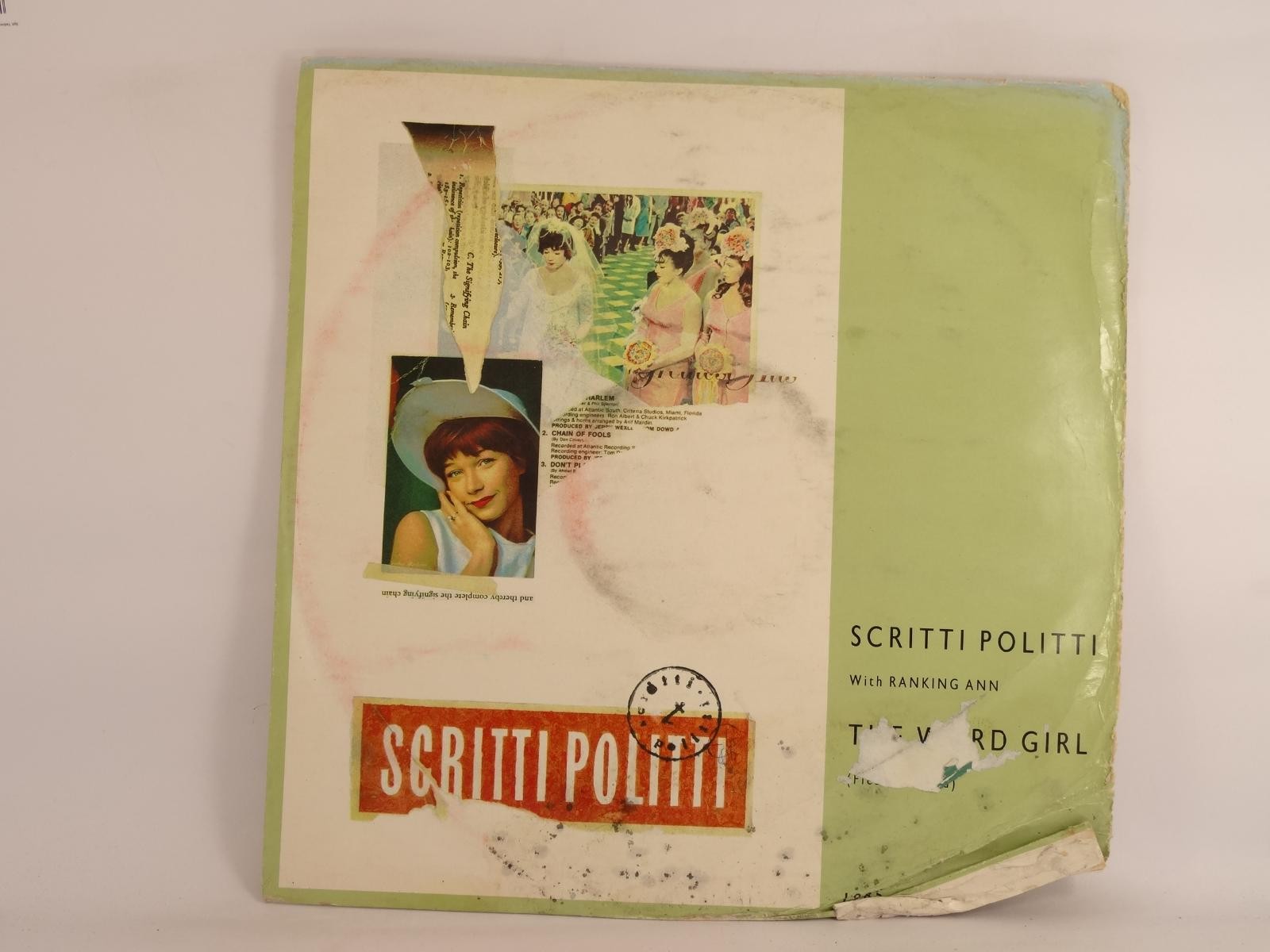 SCRITTI POLITTI WITH RANKING ANN THE WORD GIRL (207) 3 Track 12" Single plus Pic