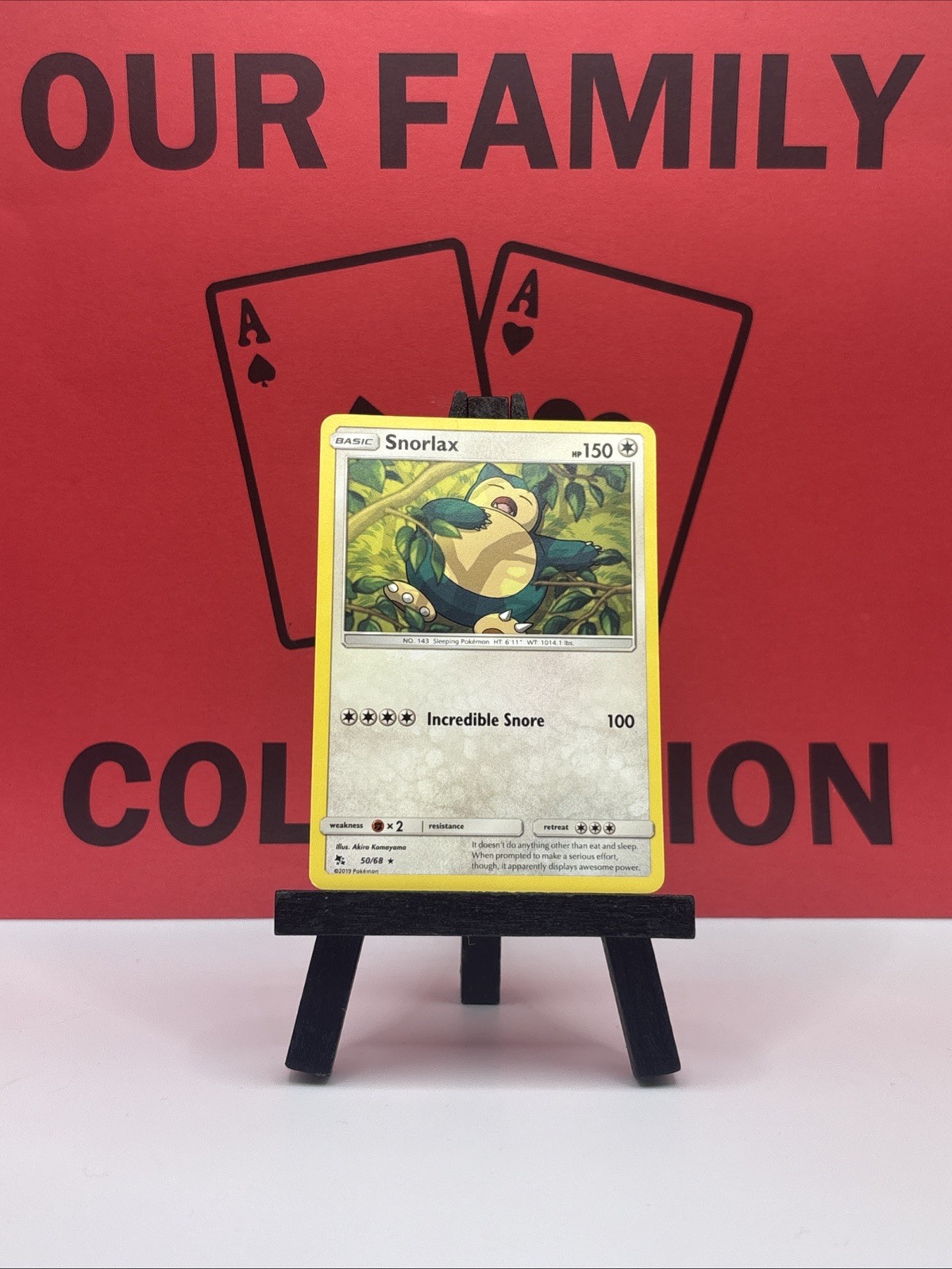 Snorlax 50/68 Hidden Fates Regular Pokemon Card MP