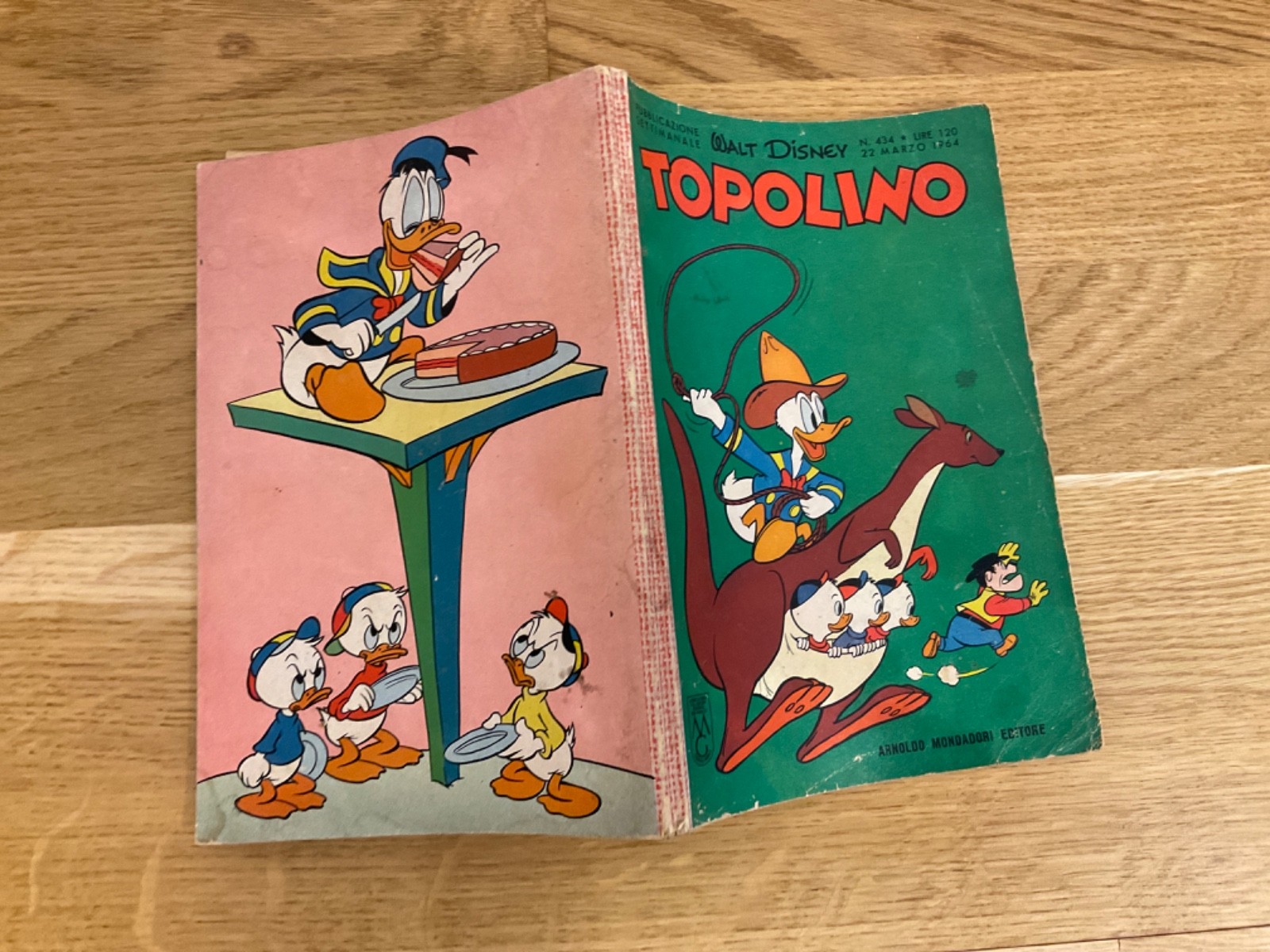 TOPOLINO LIBRETTO N.434 MONDADORI DISNEY 1964  SI BOLLINO,