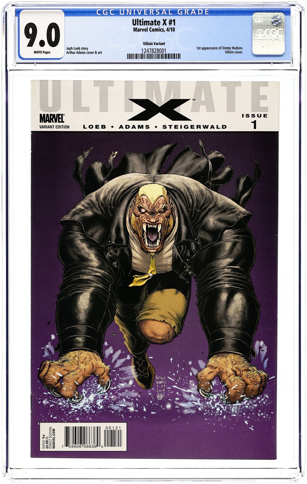 Ultimate X Ultimate Comics 1D Villain 1:15 variante CGC 9.0 2010 1247828001