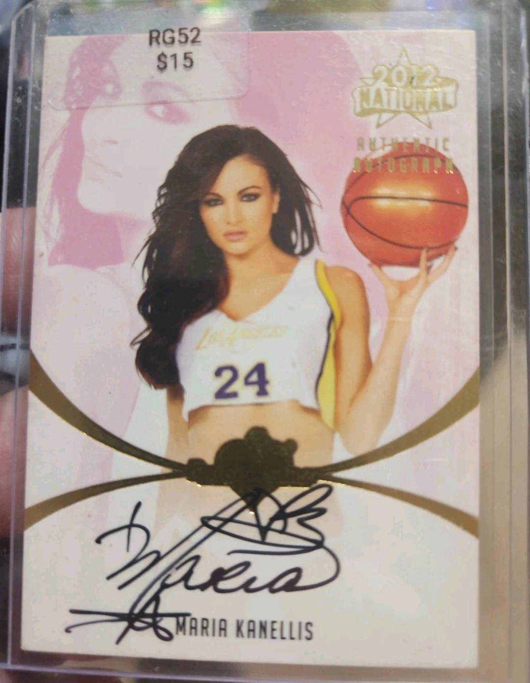 Maria Kanellis 2012 Scalda Panca Nazionale Autentica Carta Autografo