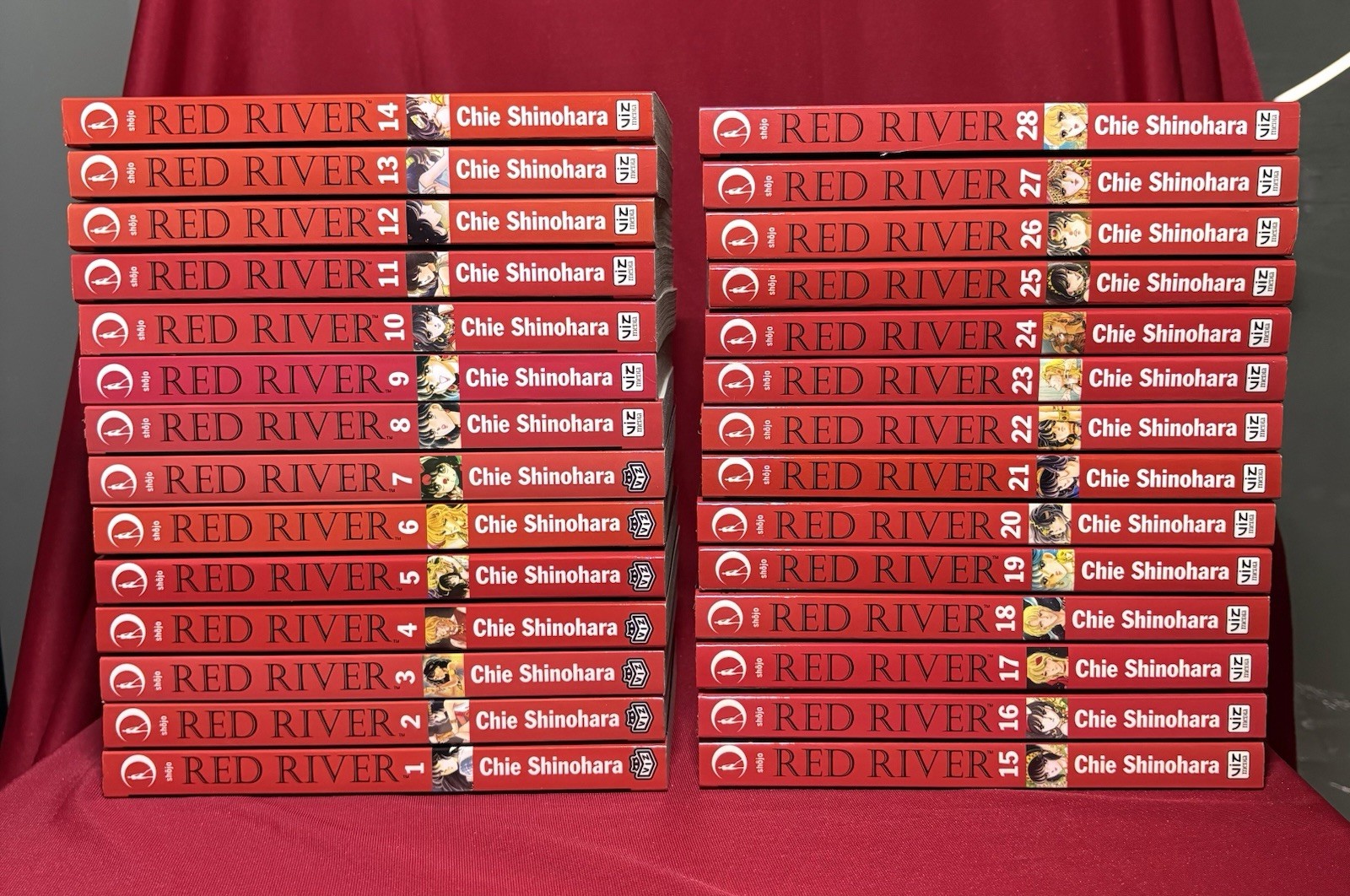 Fiume Rosso, Vols. 1-28 (set completo) Chie Shinohara, manga inglese tutto prima stampa