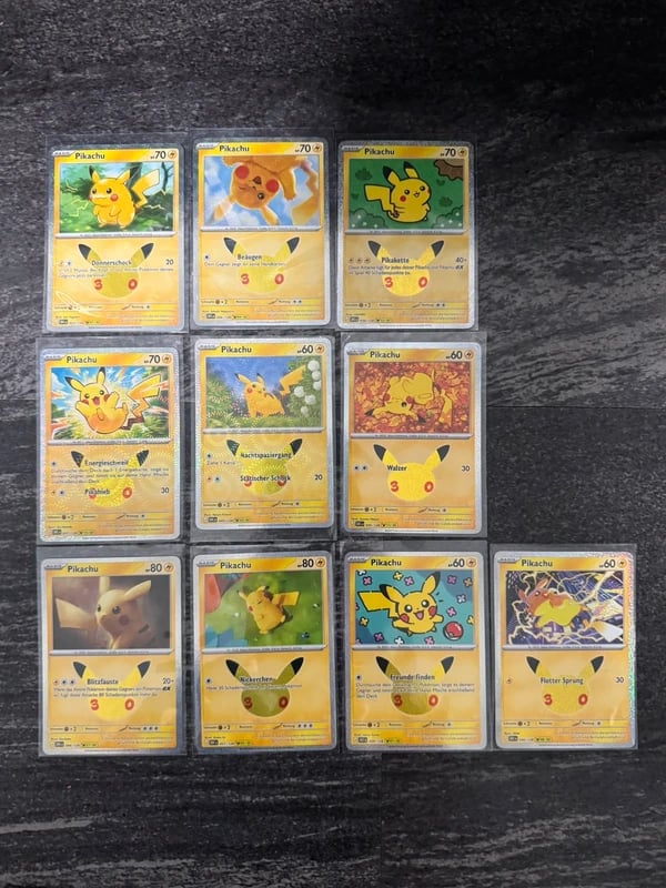 Pokémon Pikachu 30 Jahre Jubiläum – Kartenset