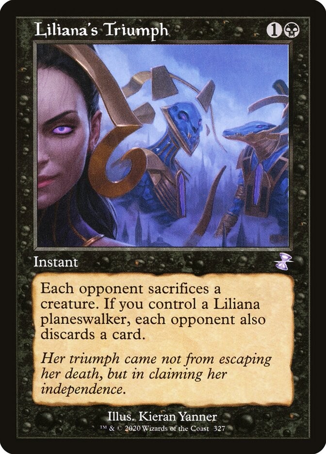 Liliana's Triumph (telaio retrò) [Time Spiral Remastered] #327 quasi nuovo MTG